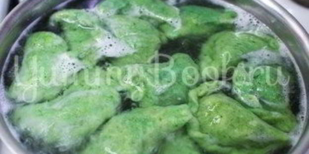 вареники с картофелем и шпинатом