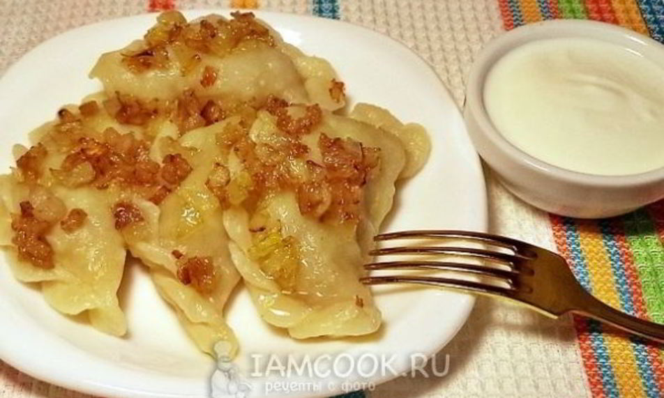 Рецепт вареников с картошкой и салом