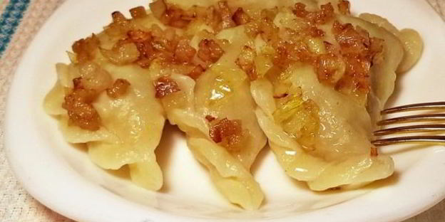 вареники с картошкой и салом