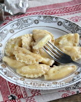 Вареники с картошкой и творогом