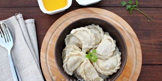 вареники с квашеной капустой и фаршем