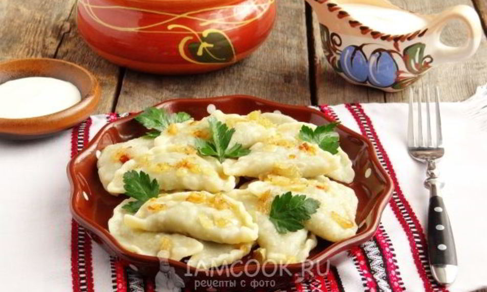 Рецепт вареников с лесными грибами