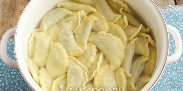 вареники с лесными грибами