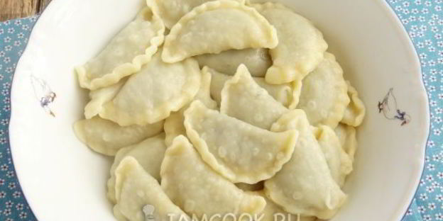 вареники с лесными грибами