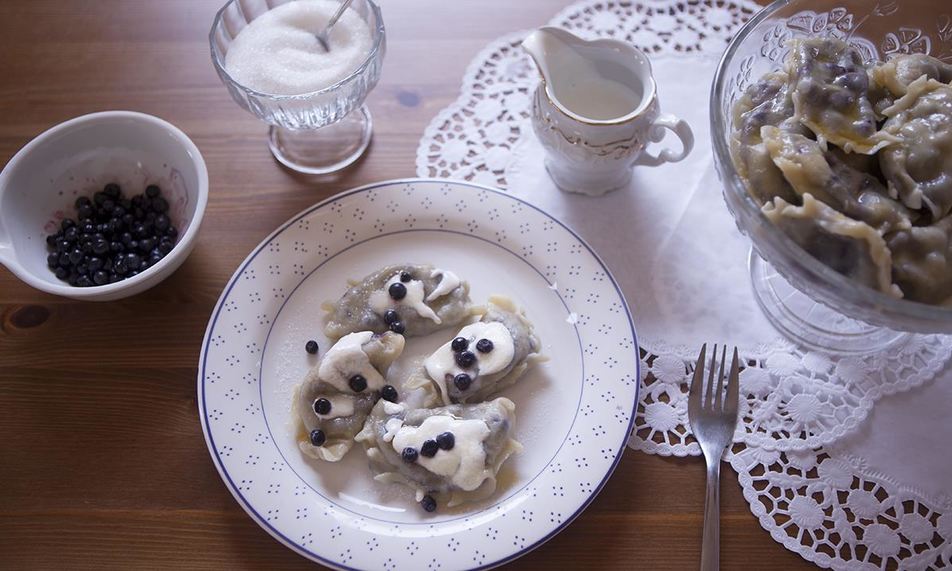 Рецепт вареников с начинкой из черники