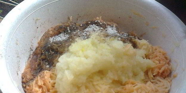 вареники с полусырой картошкой