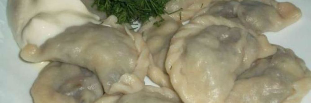 Вареники с шампиньонами