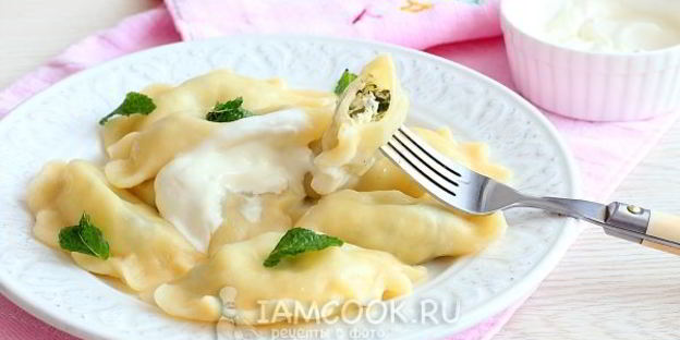 вареники с соленым творогом