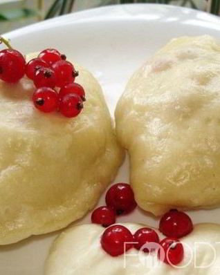 Вареники с творогом на пару