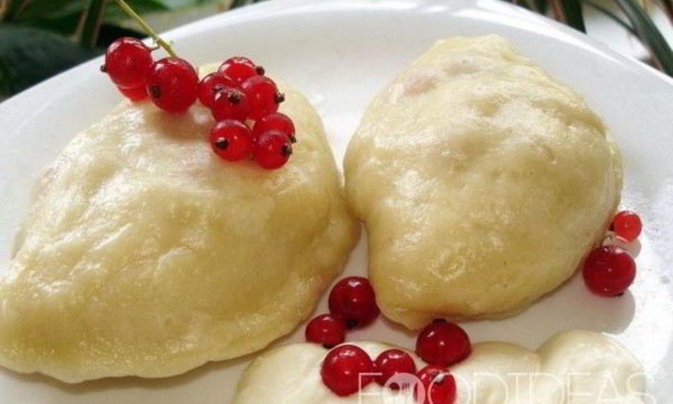 Рецепт вареников с творогом на пару