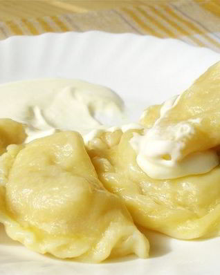 Вареники с творогом соленые