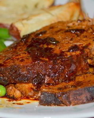 Жаркое из говядины на кофе