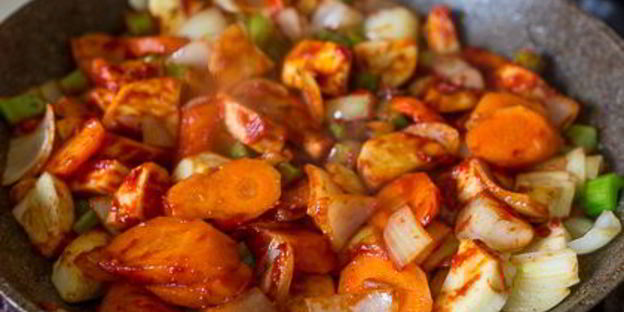 жаркое из говяжьего сердца