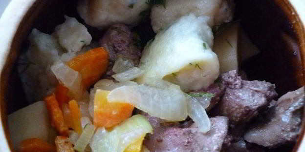 жаркое из куриной печени в горшочках