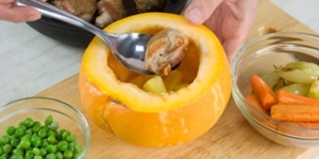 жаркое из курицы с лисичками