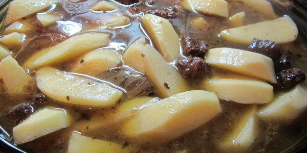 жаркое по-домашнему в гранатовом соусе