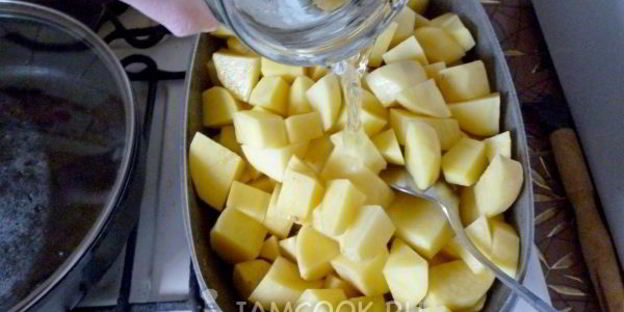 жаркое с грибами и печенью