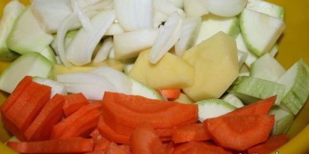 жаркое с индейкой в пакете