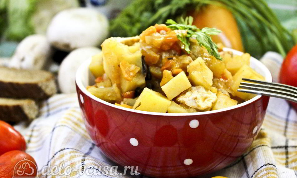 Рецепт жаркого с курицей и черносливом в горшочках