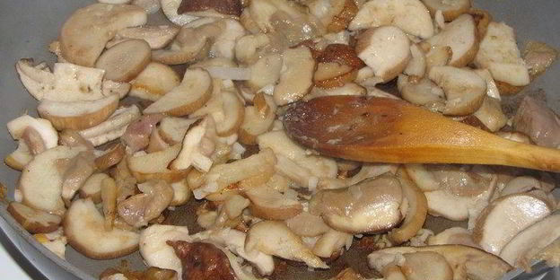 жаркое в горшочках с белыми грибами и свининой