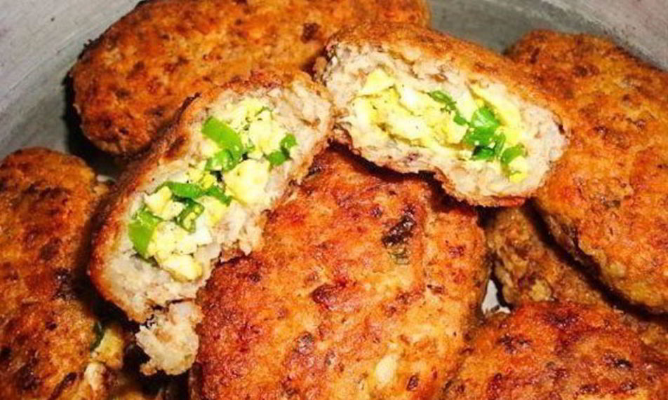 Рецепт гречнева-куриных зразы с зеленым луком и яйцом