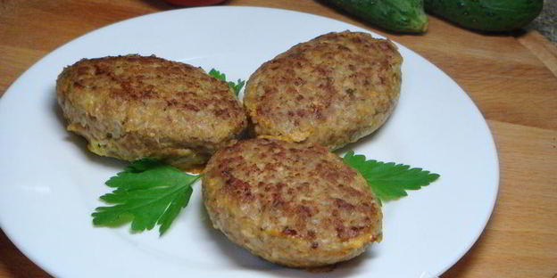 гречневые зразы с яйцом и зеленью