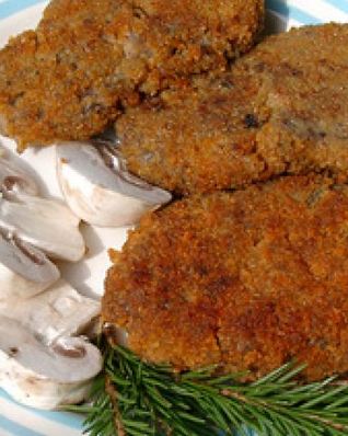 Грибные зразы в панировке