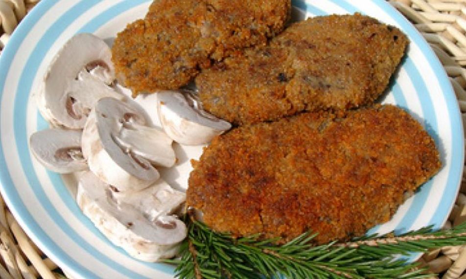 Рецепт грибных зраз в панировке