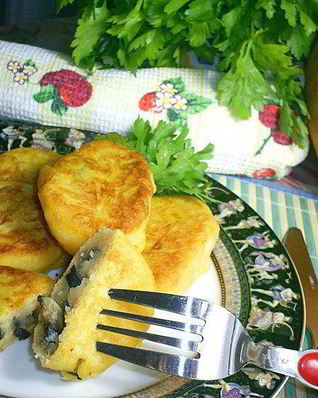 Картофельно-тыквенные зразы с очень вкусной начинкой