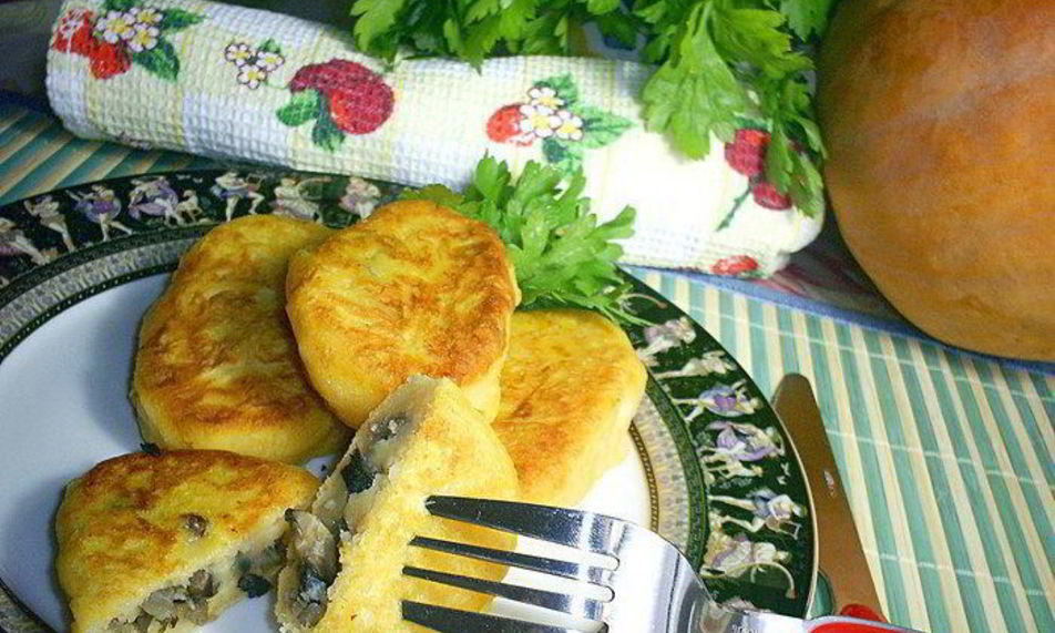 Рецепт картофельно-тыквенных зразы с очень вкусной начинкой