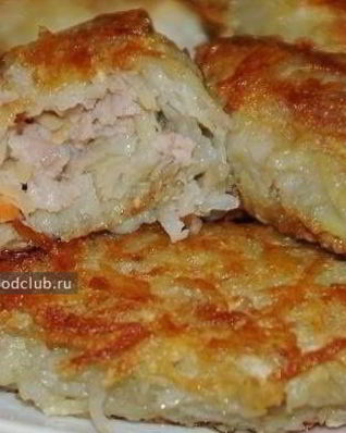 Картофельные зразы с фаршем