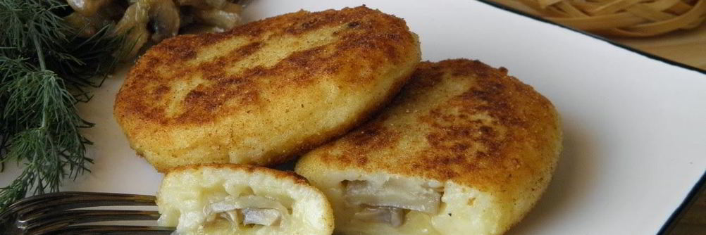 Картофельные зразы с грибами