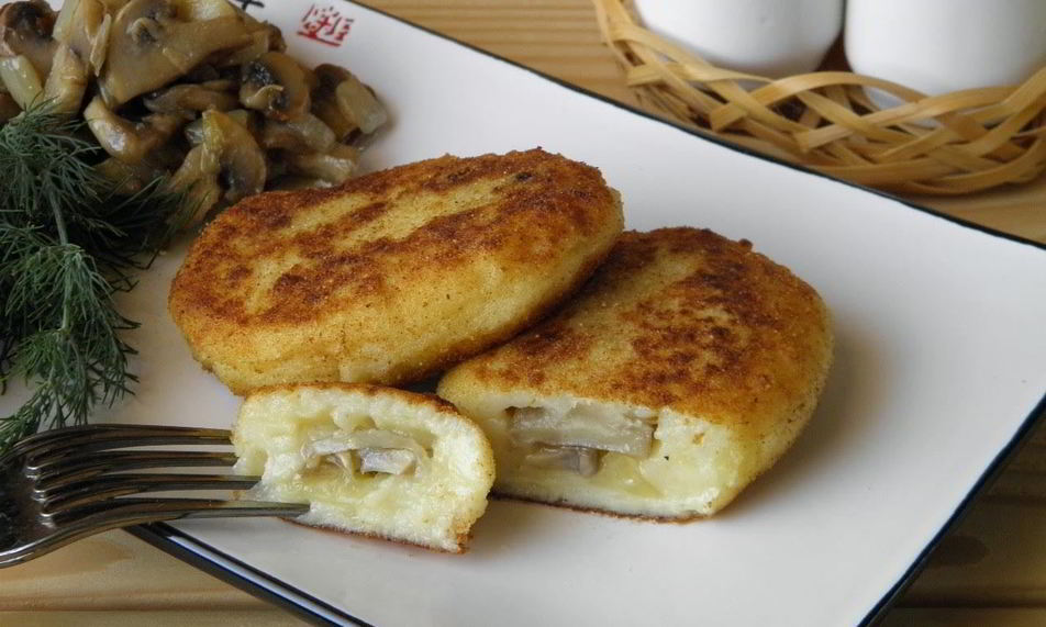 Рецепт картофельных зраз с грибами