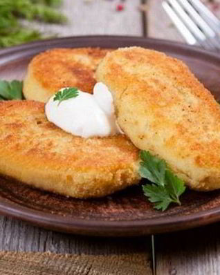 Картофельные зразы с грибной и мясной начинкой