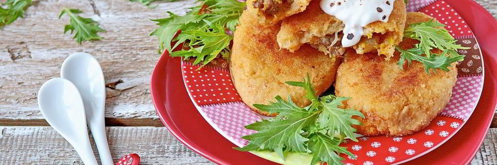 Картофельные зразы с мясом