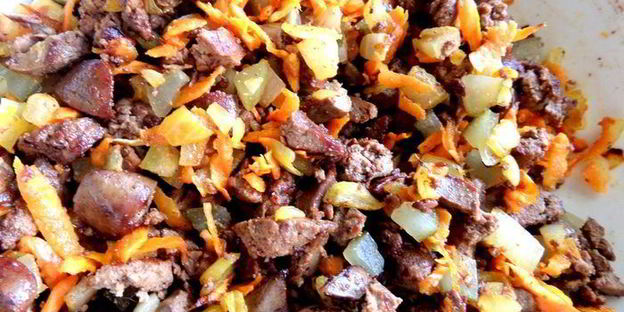 картофельные зразы с печенью