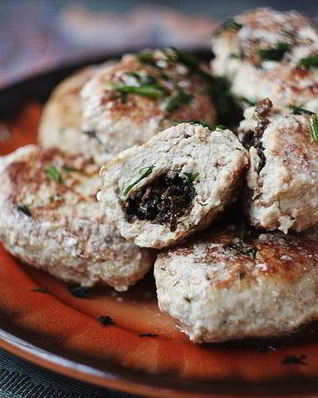 Куриные зразы с грибами