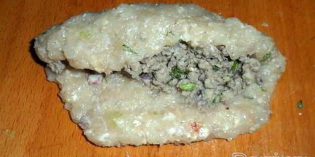 куриные зразы с начинкой из потрошков