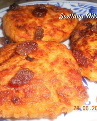 Морковные зразы с яблоками