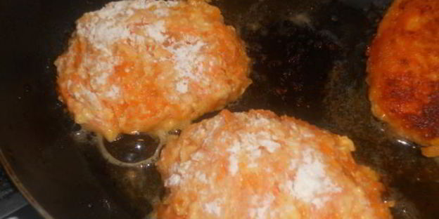 морковные зразы с яблоками