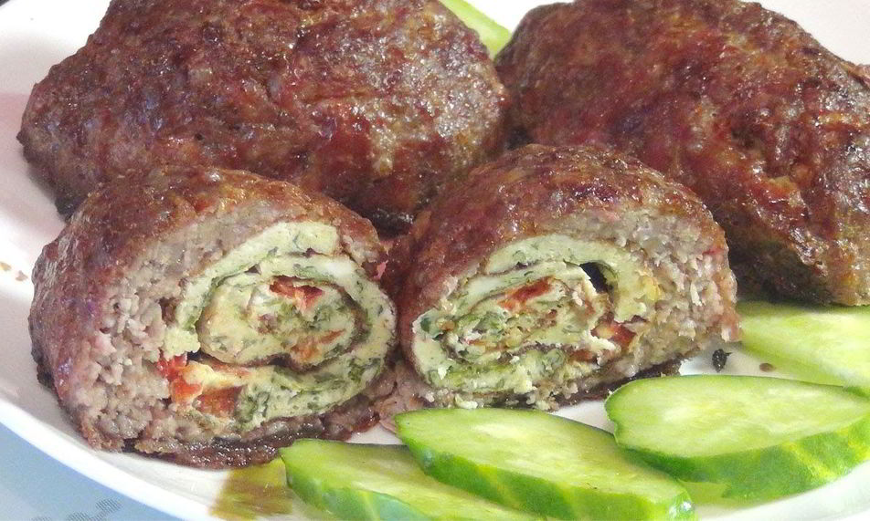 Рецепт мясных зраз с омлетом