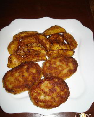 Острые зразы с грибами и сыром