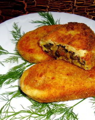 Постные картофельные зразы