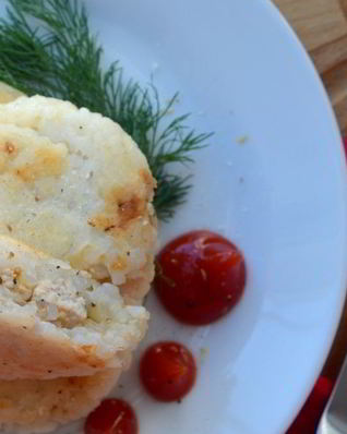 Рисовые зразы с мясной начинкой