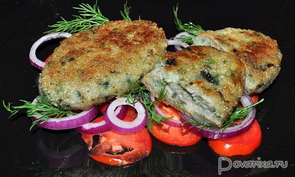 Рецепт рыбных зраз с сыром, маслом и зеленью