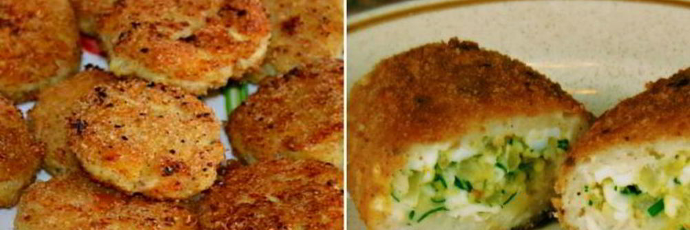 Рыбные зразы с яйцом и луком