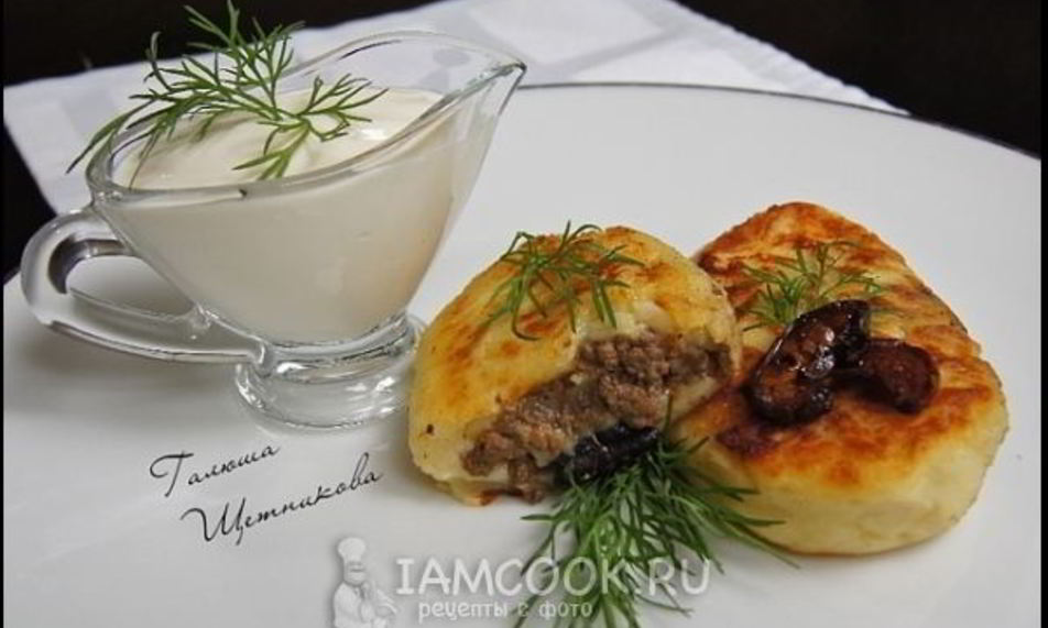 Рецепт зраз картофельных с фаршем