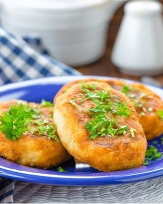 Зразы картофельные с морской капустой