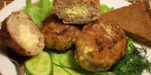 зразы мясные с сыром