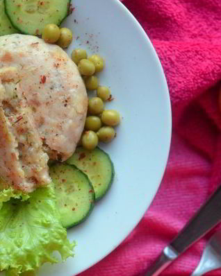 Зразы с геркулесом и жареным луком